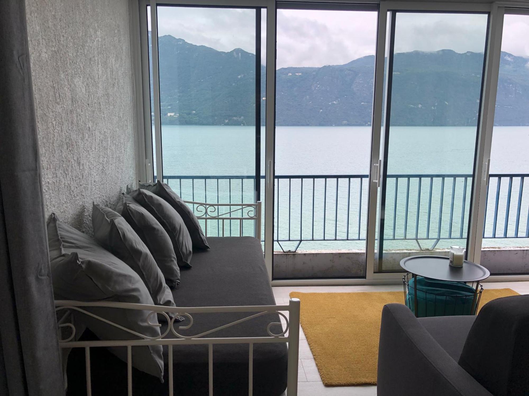 Le Lamartine, Vue Magnifique Face Au Lac Du Bourget Aix-les-Bains Zewnętrze zdjęcie